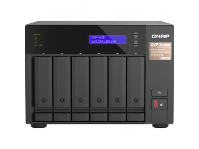 QNAP QVP-63B, NVR Server, 6x 2.5"/3.5", 2x M.2