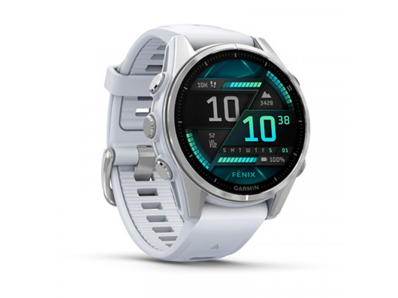 GARMIN fenix 8 - 43mm, AMOLED, Silver, Whitestone