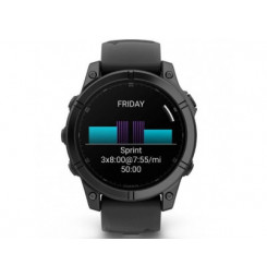 GARMIN fenix E - 47mm, AMOLED, Slate, Black