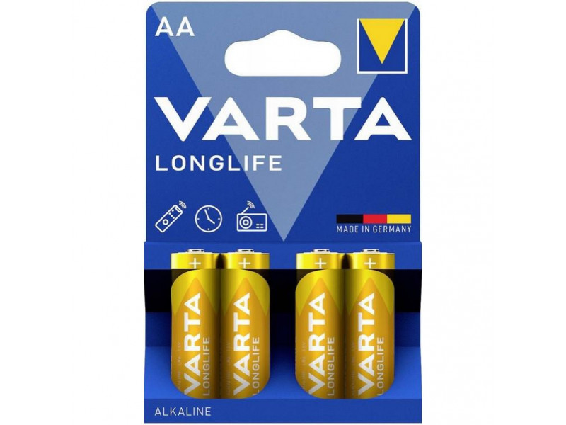 VARTA Longlife Standard LR06 AA 1,5V, 4ks, 2800mAh