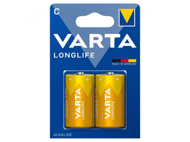 VARTA LONGLIFE, Batérie alkalické C LR14 2ks