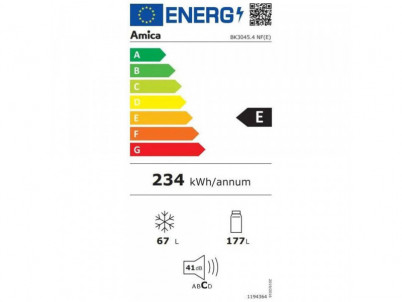 BK3045.4 NF(E) vstavaná chladnička AMICA