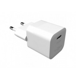 Mini adaptér,USB-C, 25W, biely FIXED