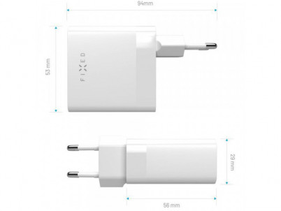 FIXC65-2C nabíjačka White Fixed