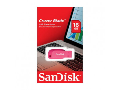 SanDisk USB Cruzer Blade 16GB, ružový