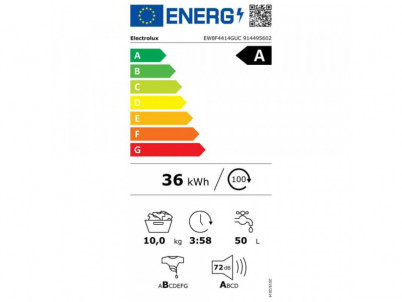 EW8F4414GUC Práčka spr plnená ELECTROLUX