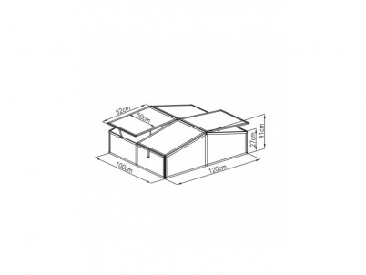 Parenisko G21 dvojdielne GA12 100 x 120 x 40 cm