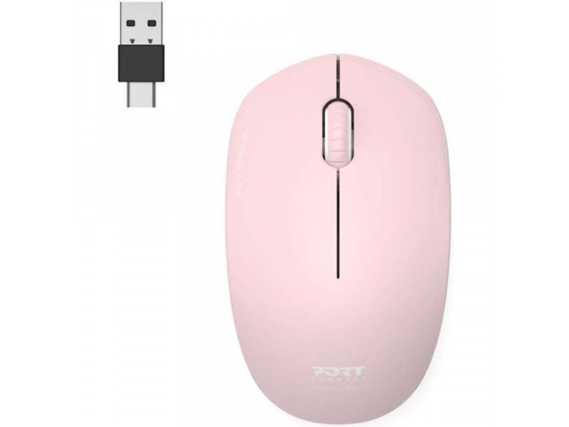 Wireless mouse pink PORT CONNECT