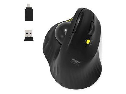 Bezdrôtová ergonomická myš USB-A/C BLACK