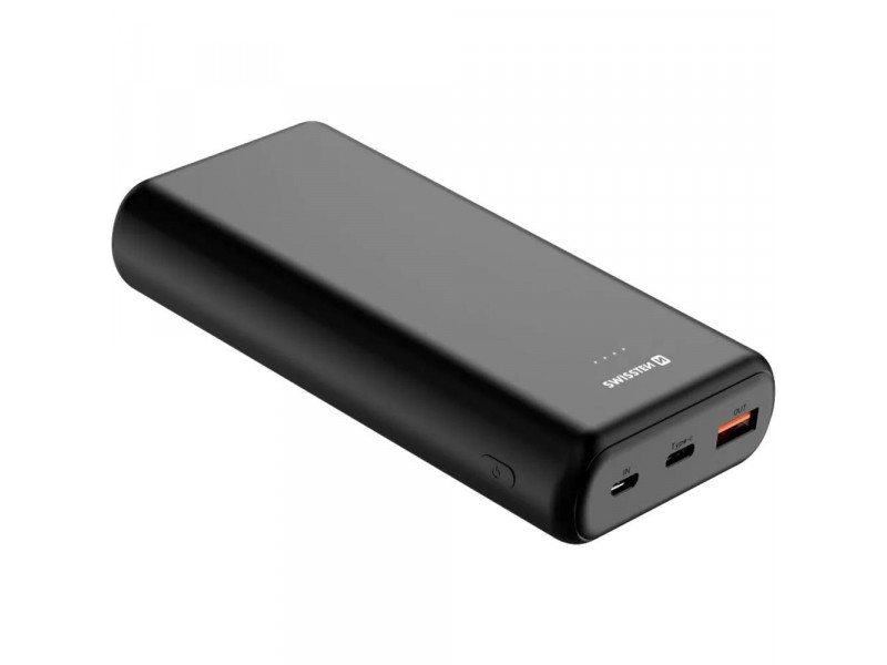 POWERBANK 20000 mAh BLACK SWISSTEN