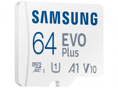 MicroSDXC 64GB EVO Plus + SD adp SAMSUNG