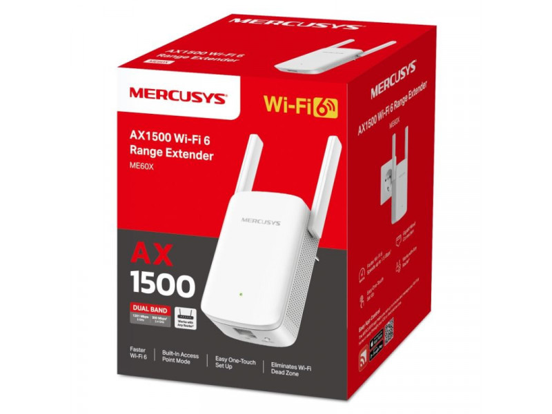 MERCUSYS ME60X AX1500 Wi-Fi 6 Range Extender