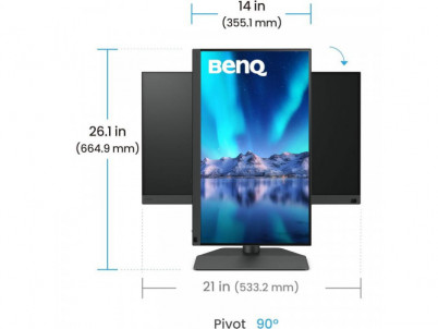 BENQ 24.1W LED MONITOR SW242Q GREY