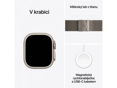 APPLE Watch ULTRA 2GPS+CE, 49mm Na Ti Na Ti Mil S