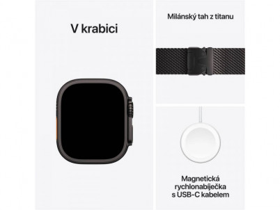 APPLE Watch ULTRA 2GPS+CE, 49mm Bl Ti BTM Loop S