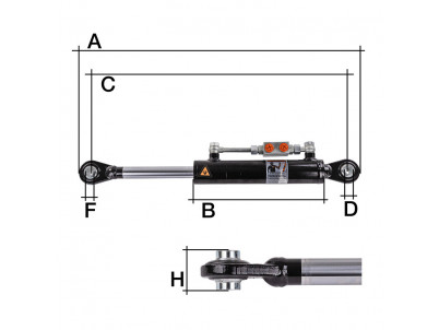 Horná riadiaca tyč hydraulická 670 kat. I