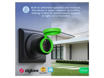 NOUS A6Z, ZigBee Von Smart Zásuvka, 16A, Schuko