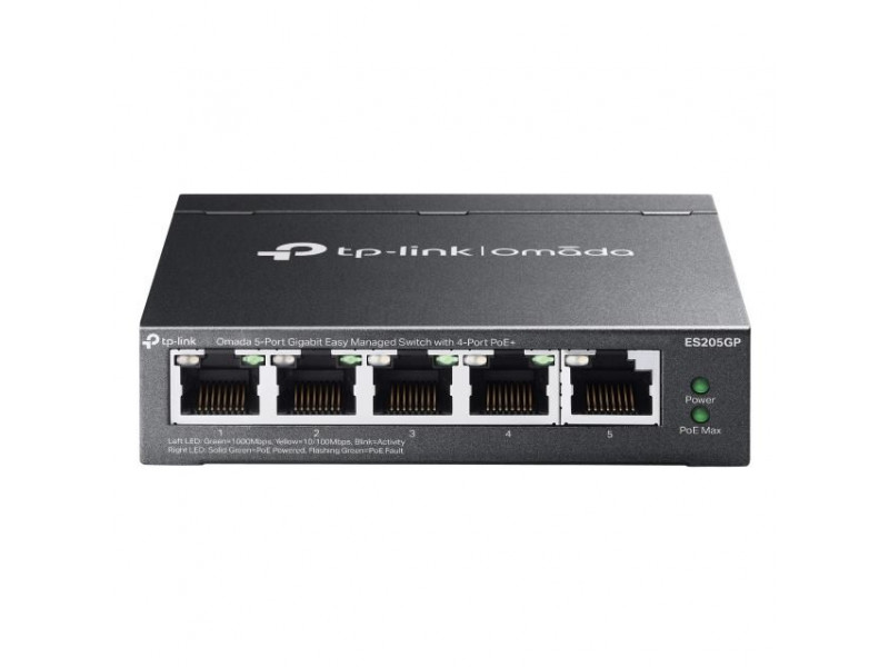 TP-Link ES205GP Switch 5-Port Omada SND/PoE+