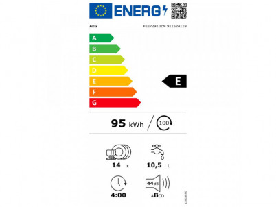 FEE72910ZM umývačka riadu vst. AEG + 10 rokov záruka na invertor motor