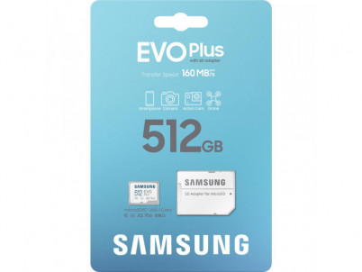 MicroSDXC 512GB EVO Plus +SD adp SAMSUNG