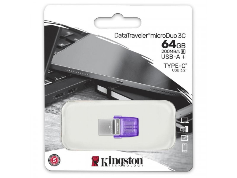 KINGSTON DataTraveler microDuo 3C USB 3.2, 64GB