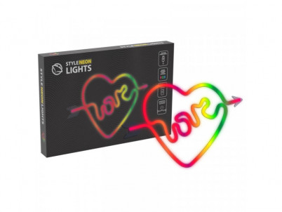 MANTA LOVE HEART, LED Neon plexi dekorácia