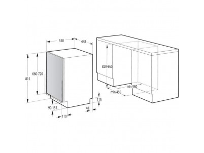 GORENJE Vstavaná umývačka riadu GV520E10