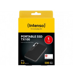 INTENSO TX100, Externý SSD disk, 1TB, čierny