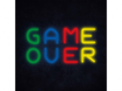 MANTA GAME OVER, LED Neon plexi dekorácia