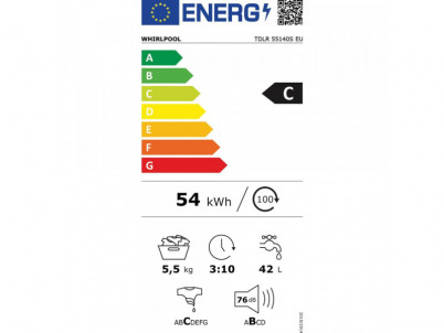 TDLR55140SEU vrchom pl práčka WHIRLPOOL