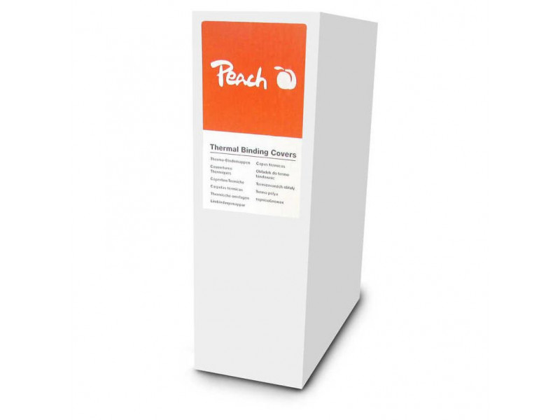 PEACH Thermal Binding Covers A4 10mm, white 10ks