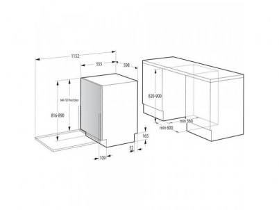 GV663C61 vstavaná umývačka riadu GORENJE