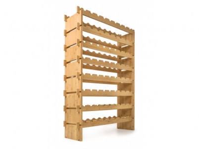 Regál na víno G21 na 72 fliaš bambusový