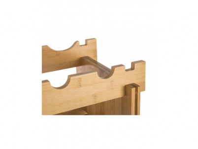 Regál na víno G21 na 72 fliaš bambusový