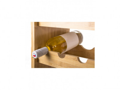 Regál na víno G21 na 72 fliaš bambusový