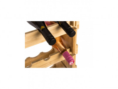 Regál na víno G21 na 72 fliaš bambusový