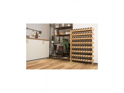 Regál na víno G21 na 72 fliaš bambusový