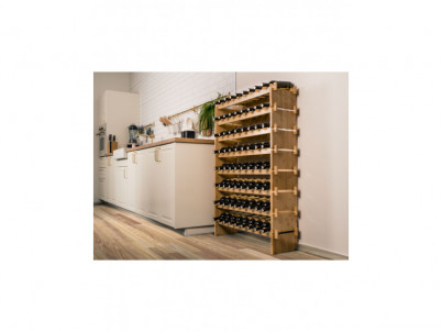 Regál na víno G21 na 72 fliaš bambusový