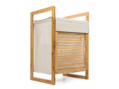 Kôš na bielizeň G21 55 l, bambusový