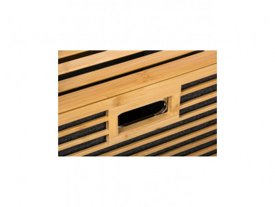 Kôš na bielizeň G21 30 l s policami bambusový