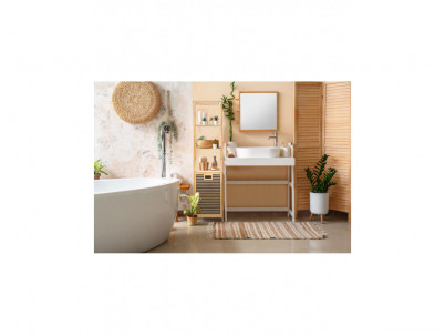 Kôš na bielizeň G21 30 l s policami bambusový