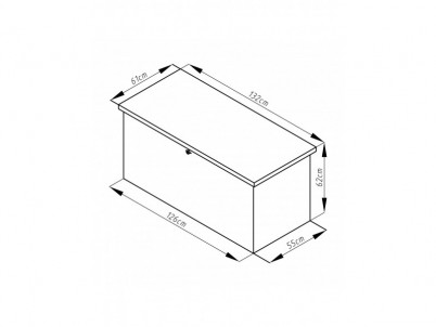 Záhradný box G21 Denver 400 L, antracitový plechový