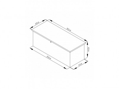 Záhradný box G21 Denver 560 L, antracitový plechový