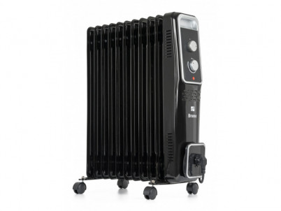 Olejový radiátor G21 Bromo čierny, 11 rebier, 2500 W