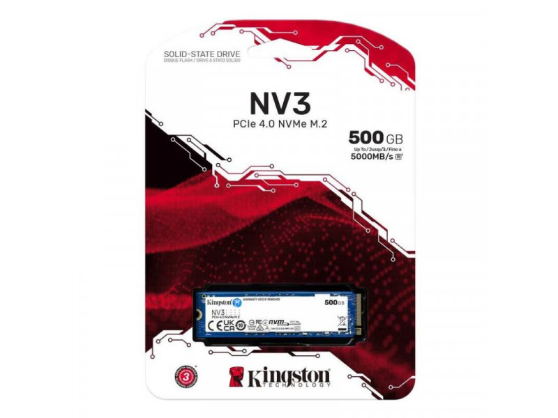 KINGSTON SSD NV3 500GB/M.2 2280/M.2 NVMe