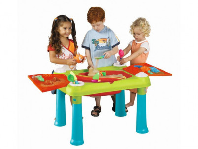 Detský stolík Keter Creative Fun Table tyrkysový / červený