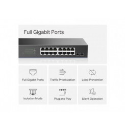 MERCUSYS MS116GS, 16-Port 1 Gbps Desktop Switch