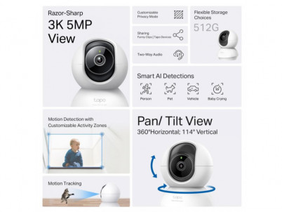 TP-link Tapo C230, Pan/Tilt Home Security kamera