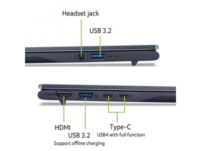 ACER Swift 14 AI 14" 2.8K 226V/16/1/Int/W11, mod