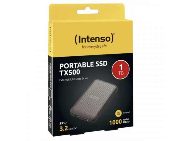 INTENSO TX500, Externý SSD disk, 1TB